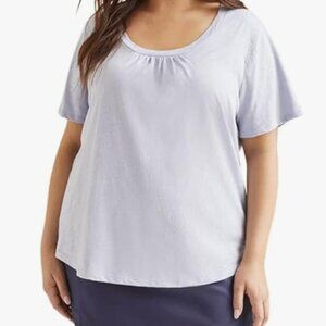 Tribal Cotton U-Neck Tee NWT
